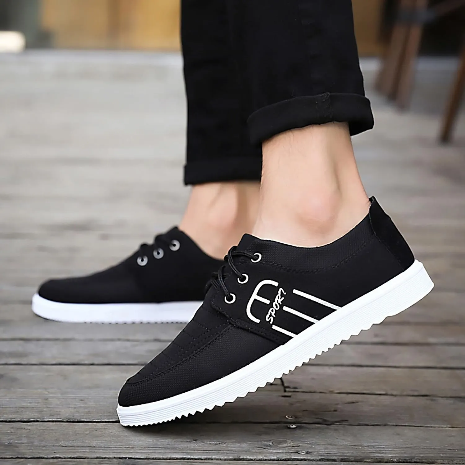 Mens Loafers & Slip-Ons Men Shoes Comfortable Soft Sole Casual Shoes Fashionable Canvas Breathable Casual Shoes