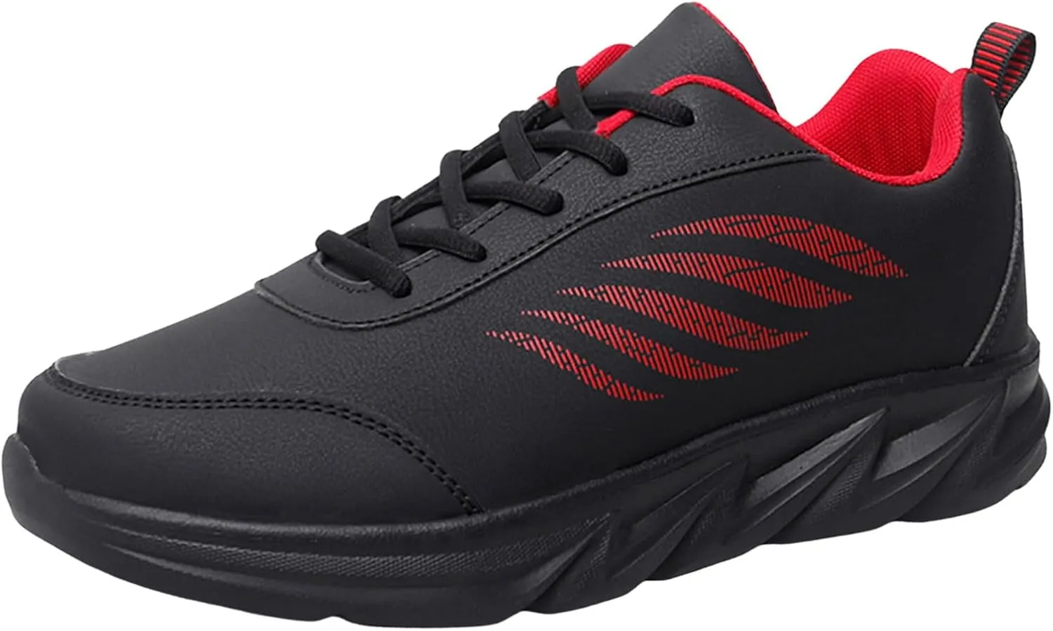 Mens Loafers & Slip-Ons Men Sports Shoes Fashionable New Pattern Simple Color Matching Round Toe Lace Up Flat