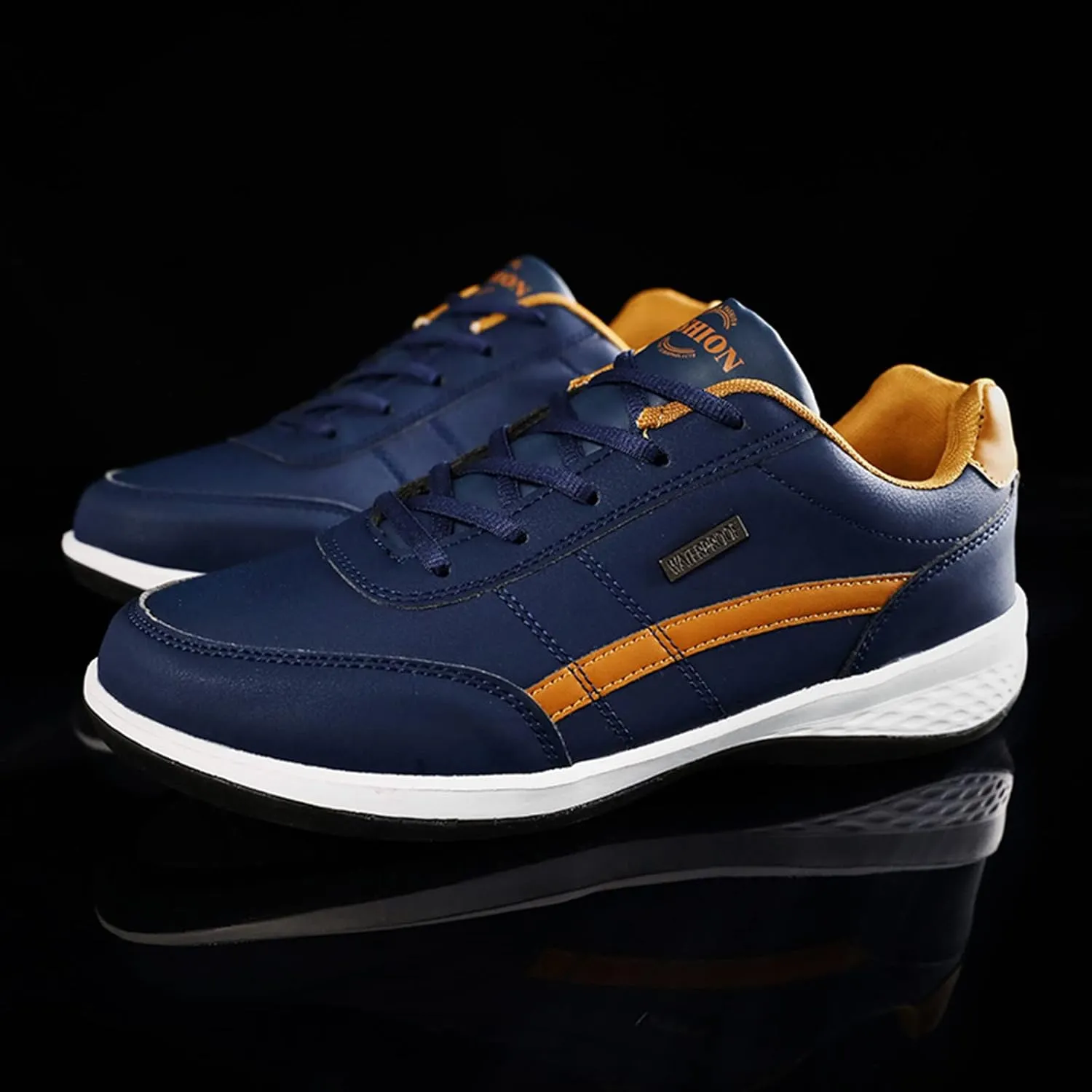Mens Loafers & Slip-Ons Men Wedge Heel Soft Sole Soft Sole Round Toe Breathable Running Western Shoes Fashion Men