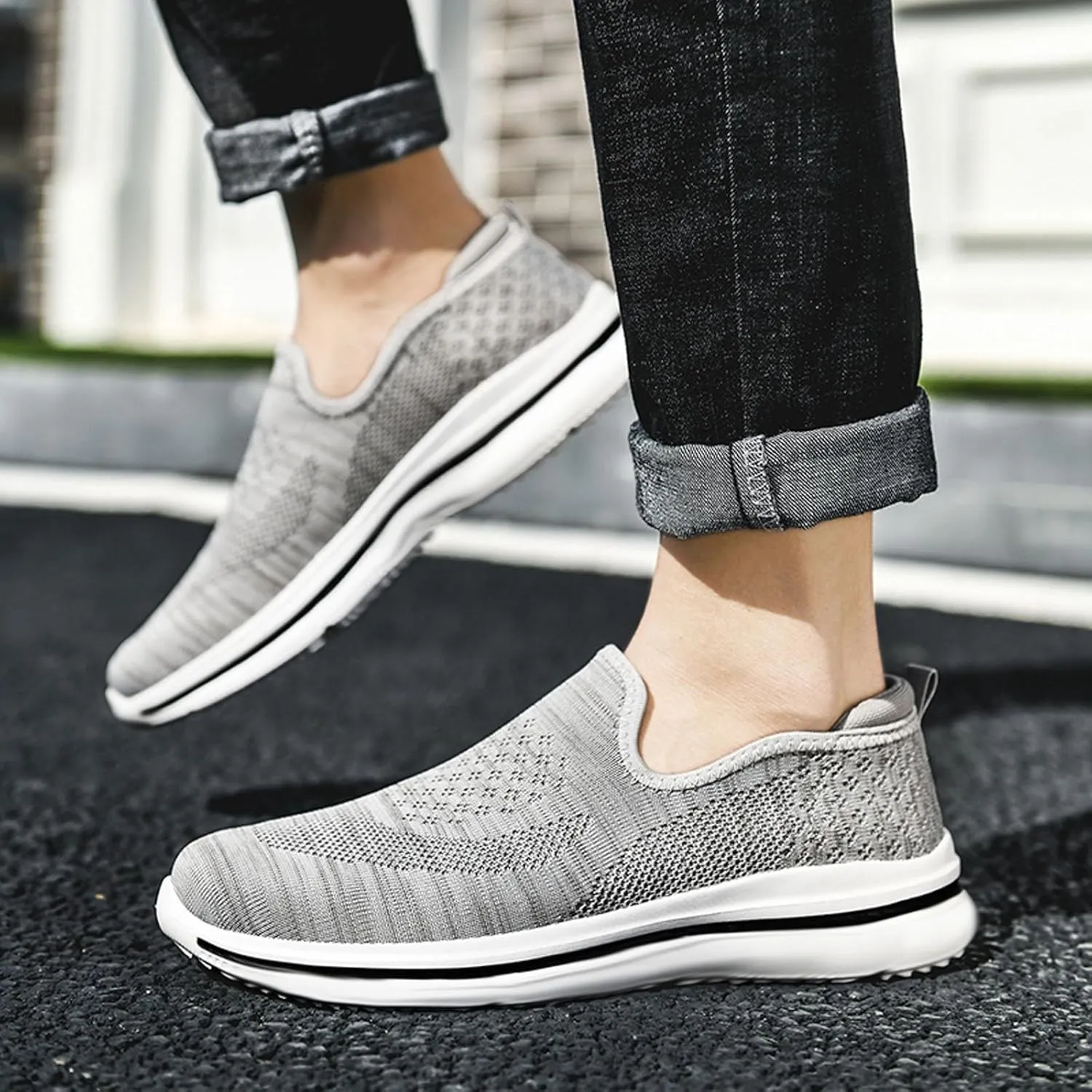 Mens Loafers & Slip-Ons Mens Large Size Loafers Outdoor Casual Running Shoes One Stirrup Loafers Sneakers