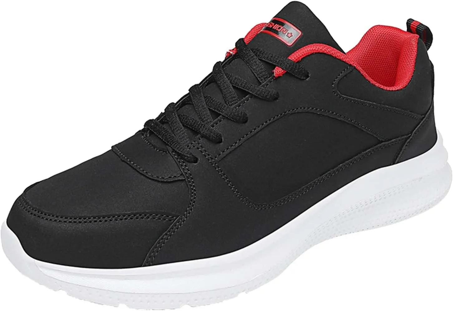 Mens Loafers & Slip-Ons Mens Shoes Casual Fashion Large Size Leather Solid Color Lace Up Casual Shoes Running