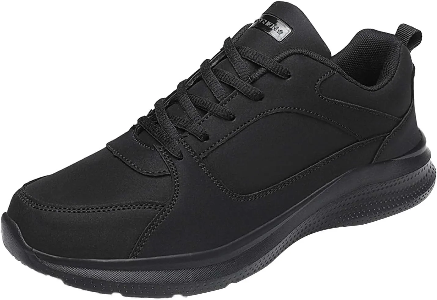 Mens Loafers & Slip-Ons Mens Shoes Casual Fashion Large Size Leather Solid Color Lace Up Casual Shoes Running