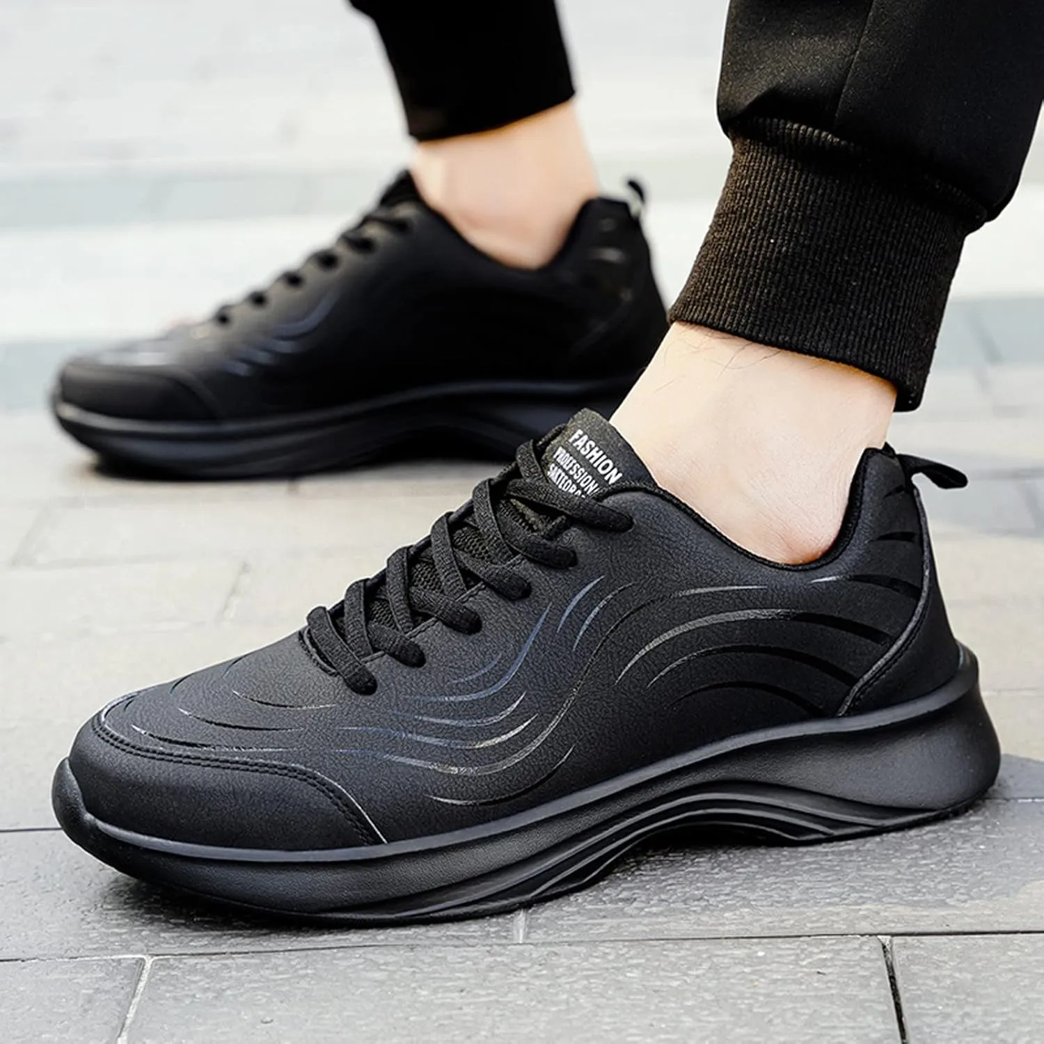 Mens Loafers & Slip-Ons Mens Shoes Casual Leather Laace Up Solid Casual Fashion Simple Shoes Student Running