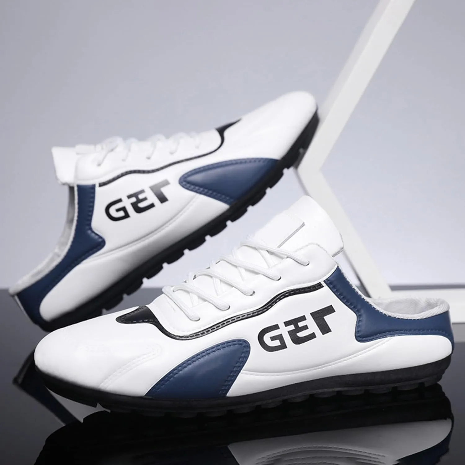 Mens Loafers & Slip-Ons Spring New Men's Shoes Lazy Slip Ons and Half Slippers Foreign Trade Men's Casual Shoes