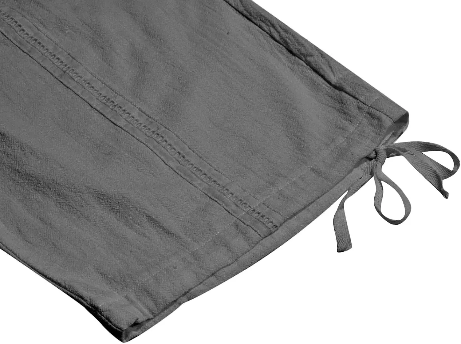 Men's Long Linen Shorts below Knee Pocketed 3/4 Summer Drawstring Capri Pant Casual Summer Beach Shorts