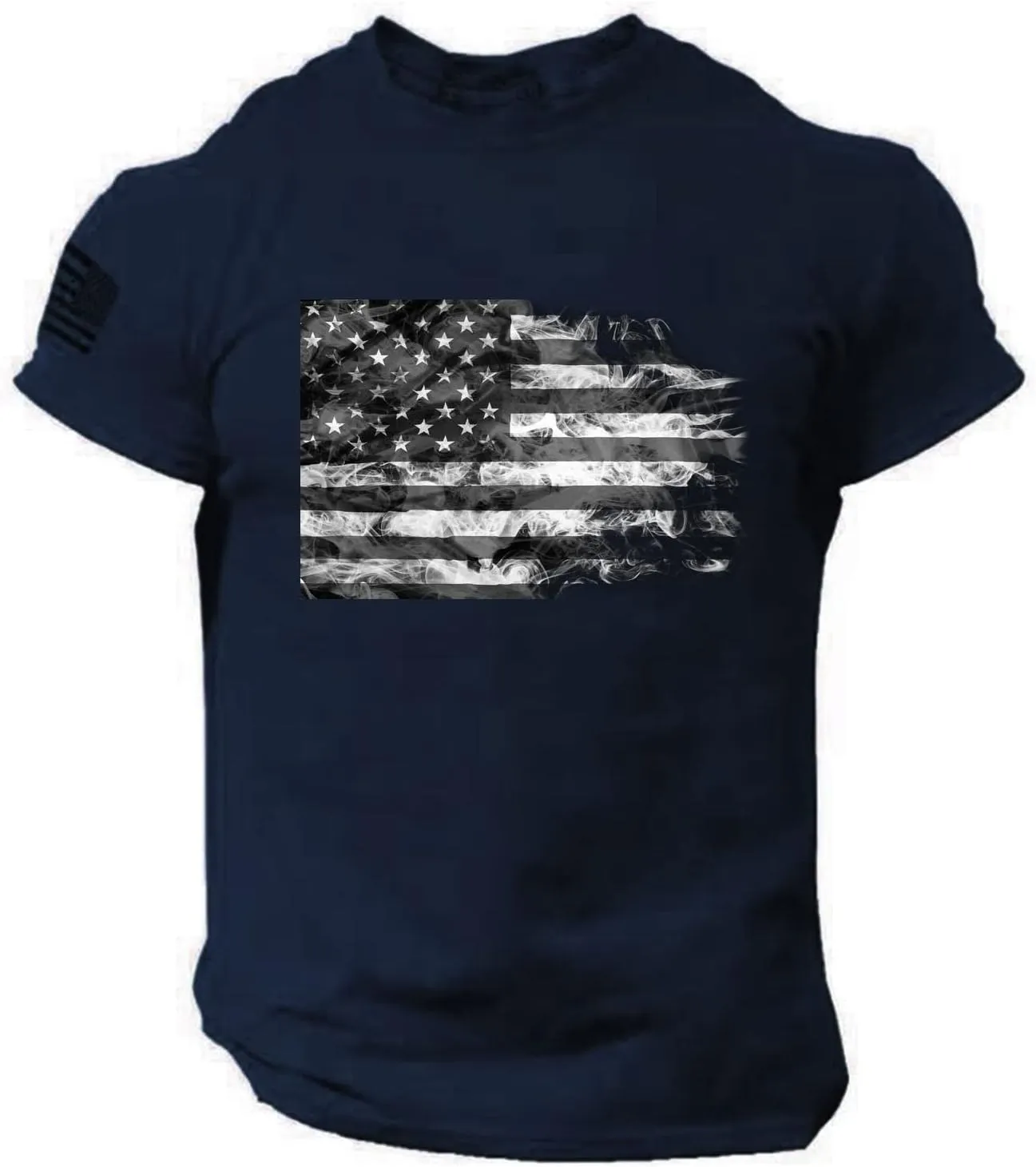 Men's Patriotic Shirts Short Sleeve Printed Summer Crewneck Patriotic Tops Casual T Shirt 4th of July 2024 Shirts