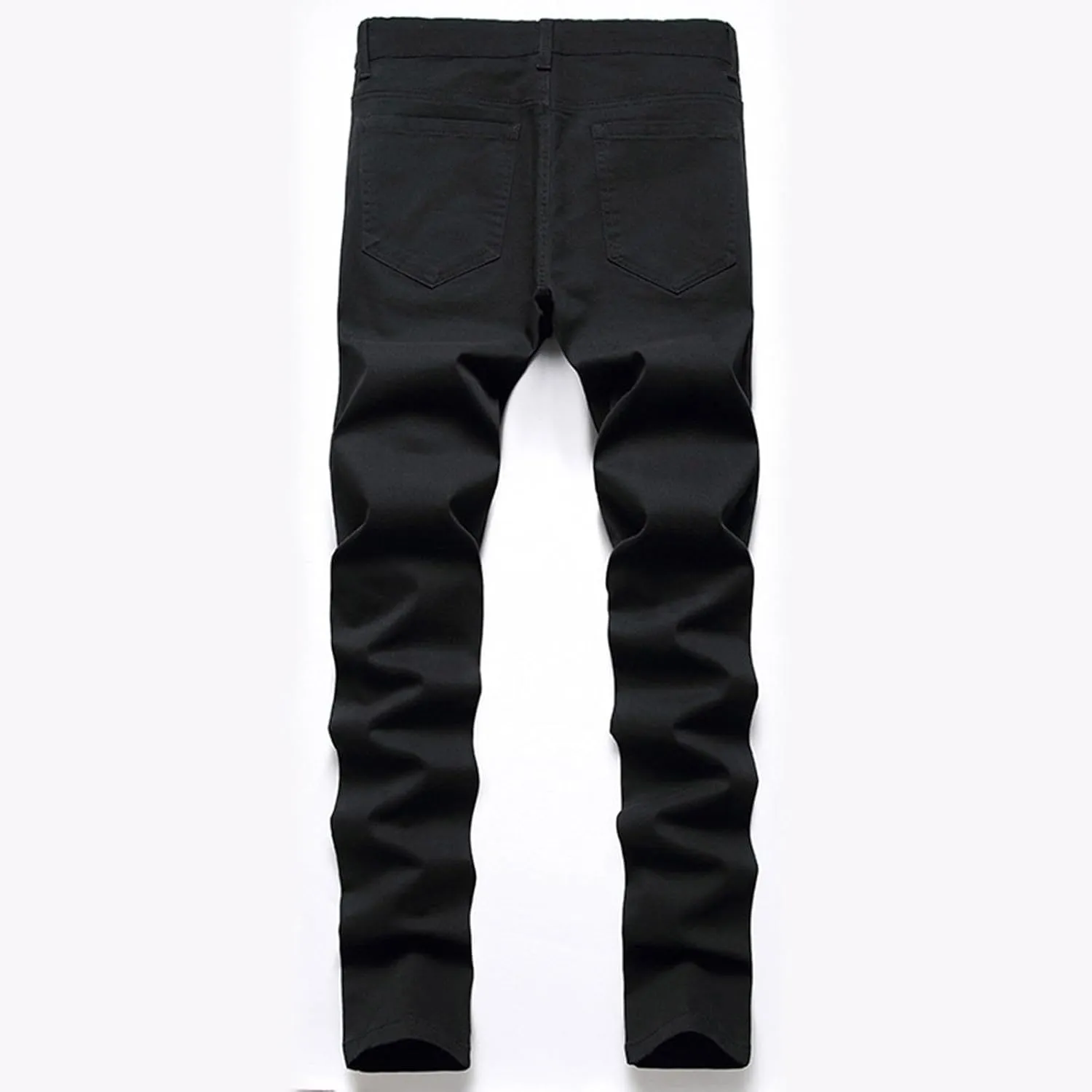 Men's Regular Fit Denim Cotton Hip Hop Loose Work Long Trousers Jeans Pants Regular Fit Flex Jean Regular Fit Jeans
