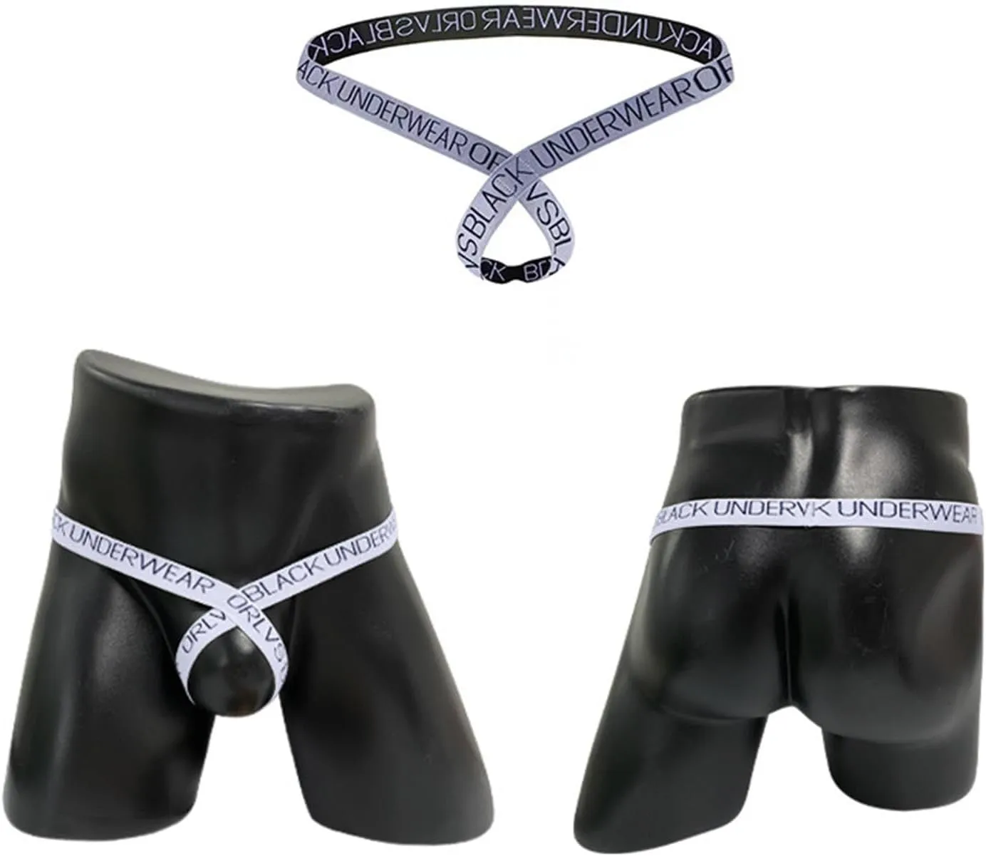 Men's Sissy Lace Panties Sexy Elastic Body Chest Harness Jockstrap Lingerie Set With Garter Thong Underwear G-String