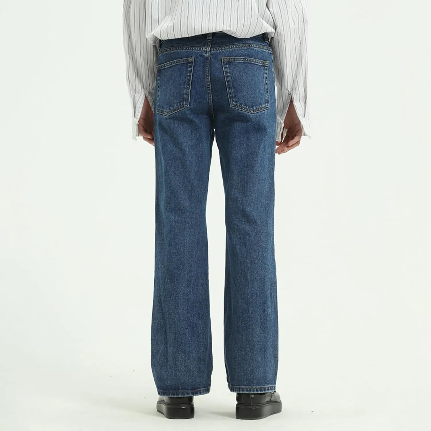Men's Slim Fit Flared Jeans Comfort Denim Pants 60s 70s Retro Trousers Bell Bottoms Jeans for Men Mens 511 Slim