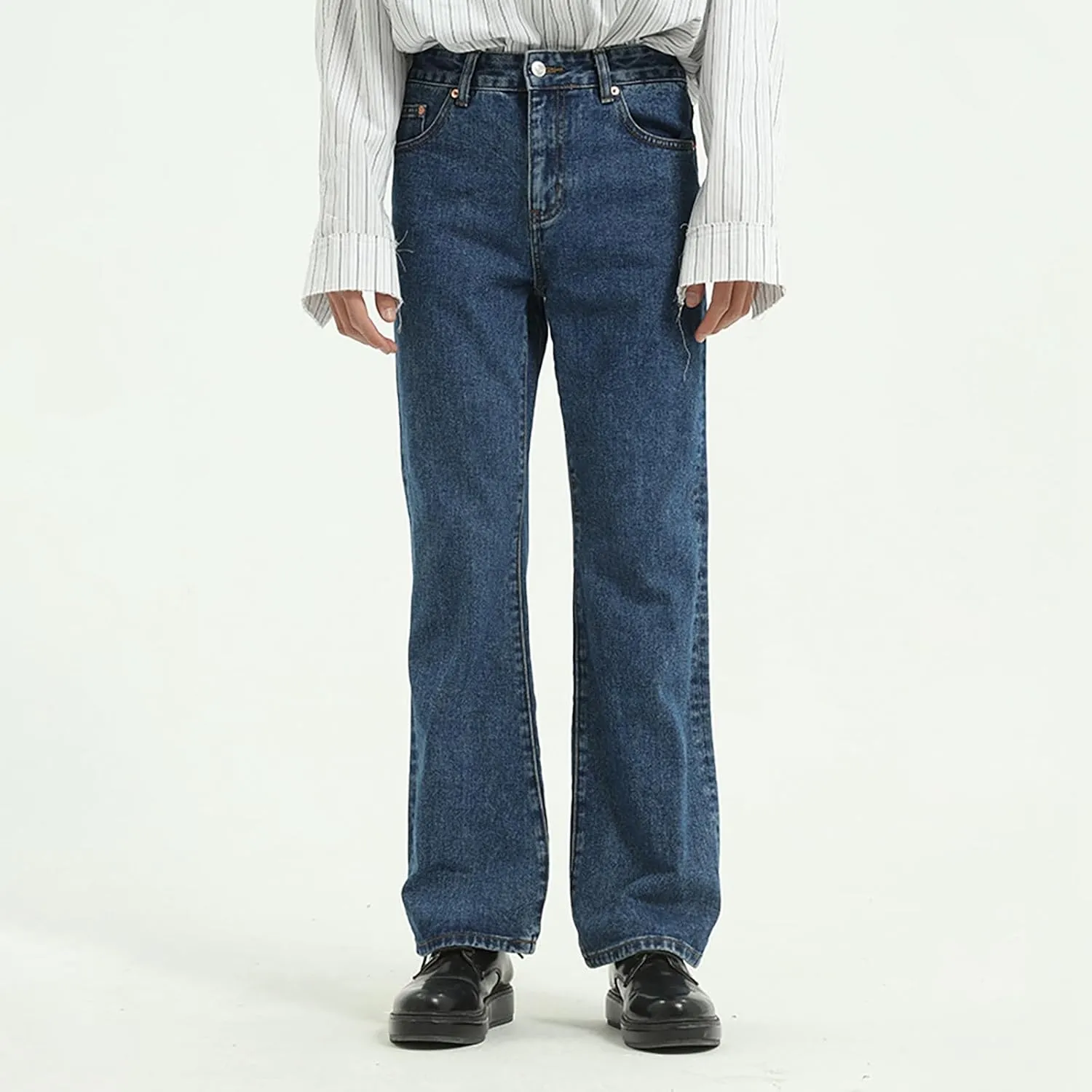 Men's Slim Fit Flared Jeans Comfort Denim Pants 60s 70s Retro Trousers Bell Bottoms Jeans for Men Mens 511 Slim