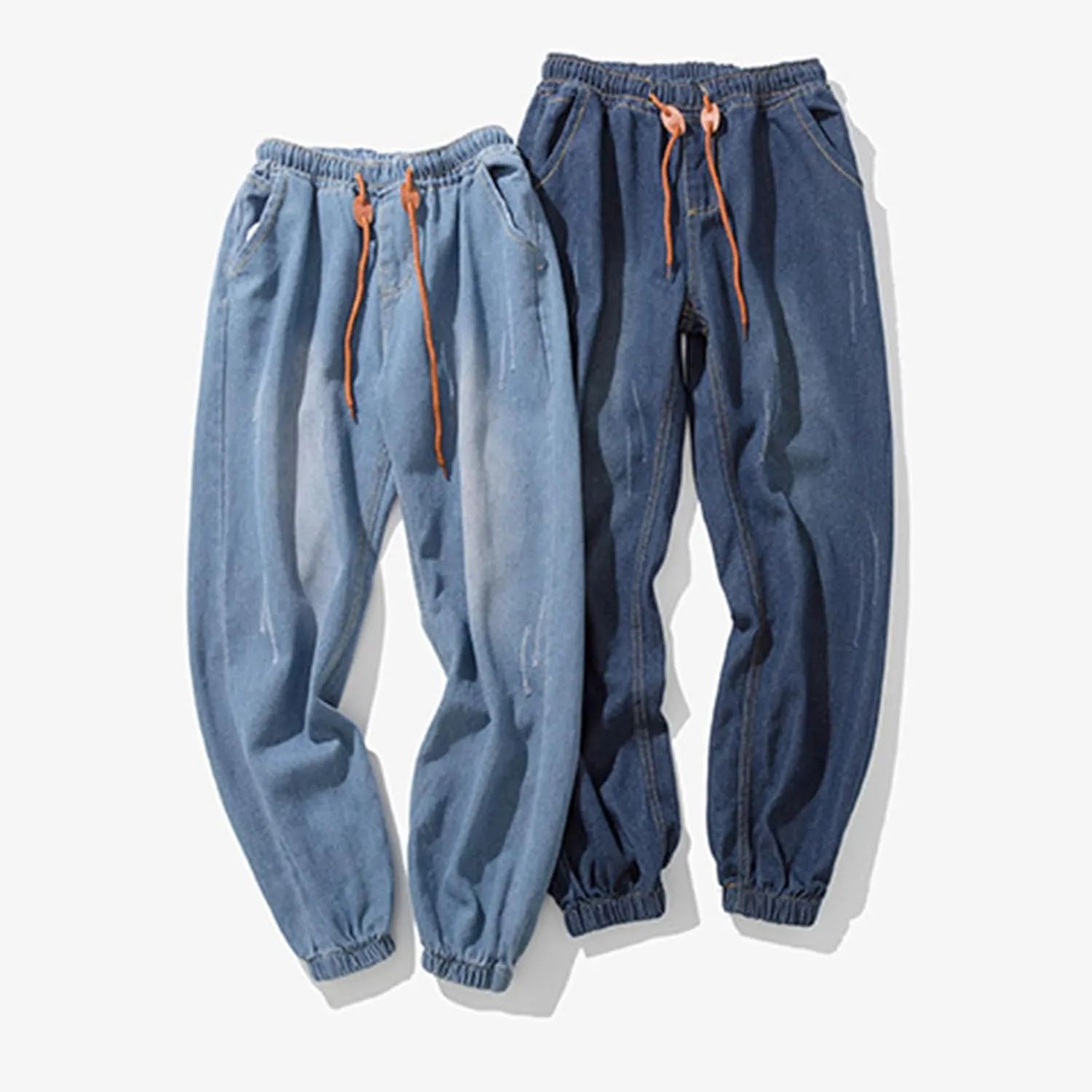 Men's Slim Fit Stretch Jeans Ripped Skinny Jeans for Men, Distressed Straight Leg Fashion Comfort Flex Waist Pants