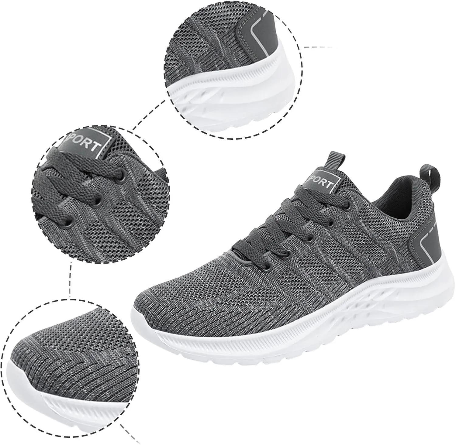 Mens Walking Shoes Mens Casual Sneakers Non Slip Shoes Running Shoe Mens Sport Shoes Men's Casual Athletic Shoes