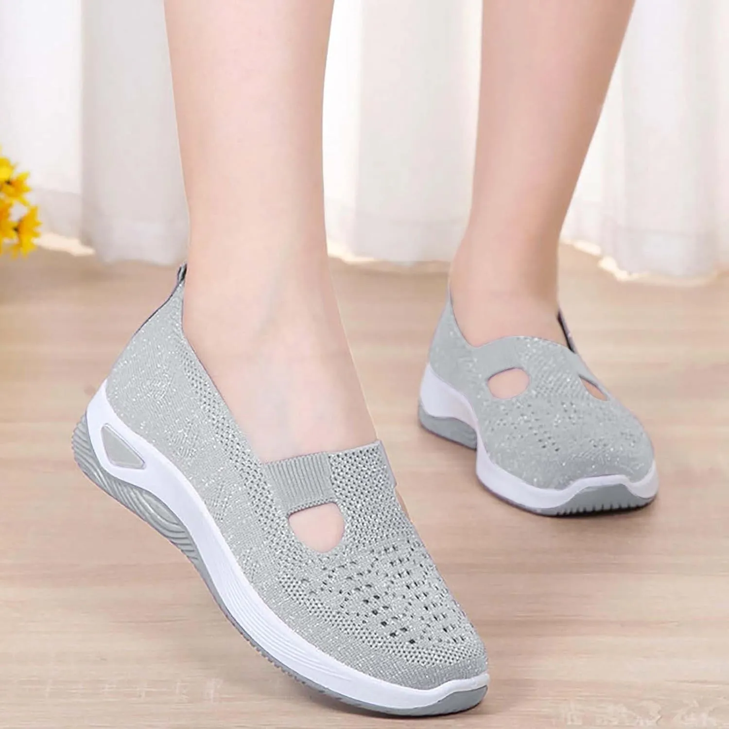 Orthopedic Shoes for Women 2025 New Women's Woven Non Slip Work Shoes Women Dressy Men Casual Dress Shoes Walking Sneakers White Tennis Shoe Trainers Shoe