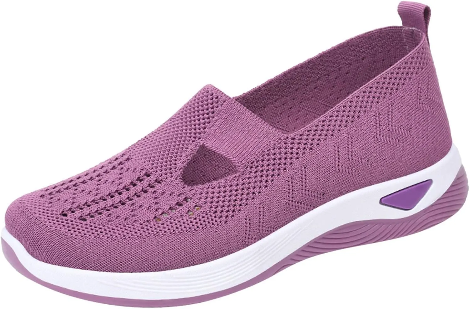 Orthopedic Walking Shoes for Diabetic Women Slip On Sneakers with Arch Support Comfortable Casual Loafers Plantar Fasciitis Foot Heel Pain Relief