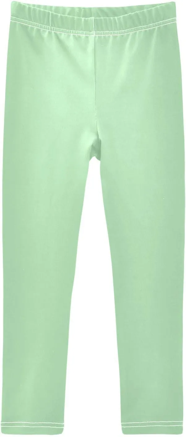 Pastel Rainbow Gradient Little Girls Leggings, Athletic Pants for Girls, Girls Stretch Pants Yoga Pants Girls 4T-10T