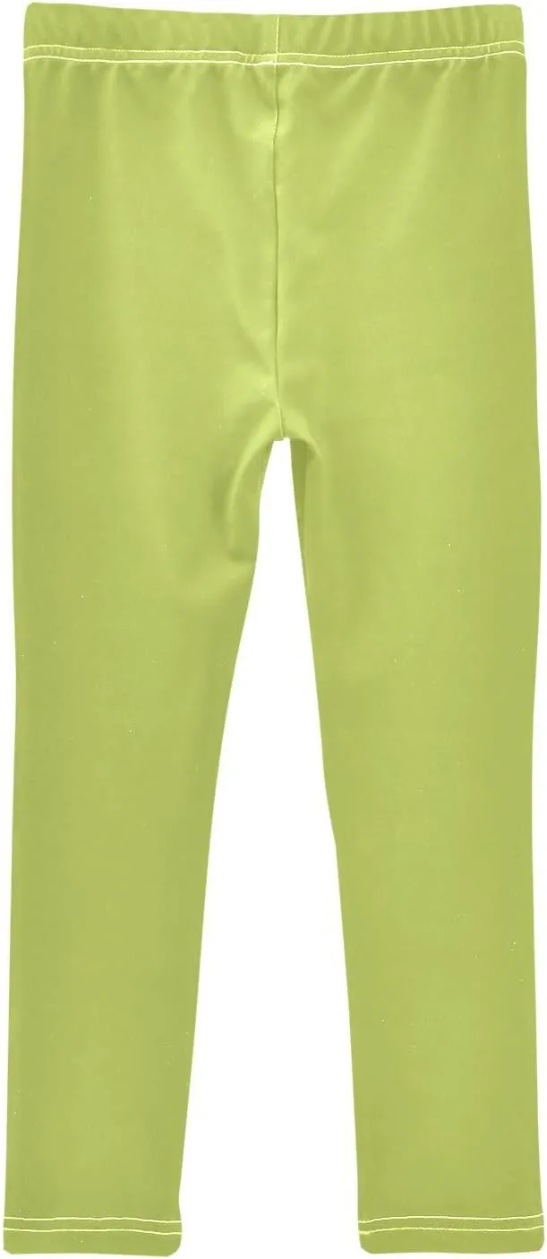 Pastel Rainbow Gradient Little Girls Leggings, Athletic Pants for Girls, Girls Stretch Pants Yoga Pants Girls 4T-10T