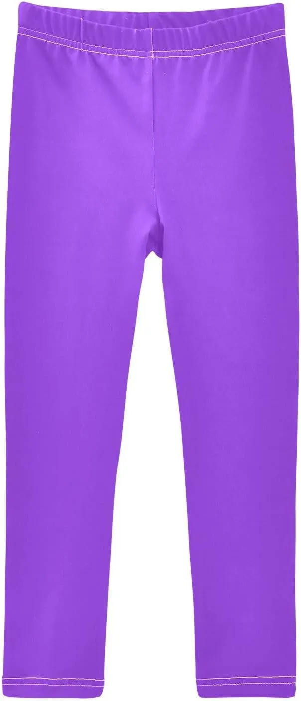 Pastel Rainbow Gradient Little Girls Leggings, Athletic Pants for Girls, Girls Stretch Pants Yoga Pants Girls 4T-10T