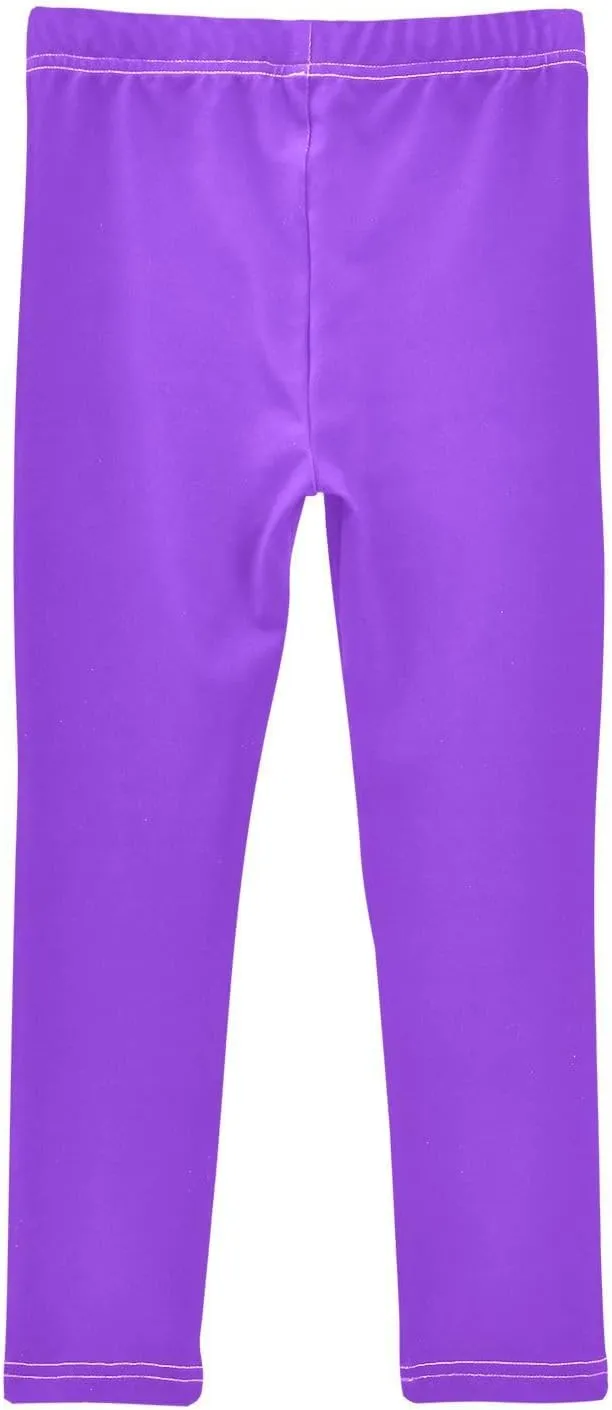 Pastel Rainbow Gradient Little Girls Leggings, Athletic Pants for Girls, Girls Stretch Pants Yoga Pants Girls 4T-10T