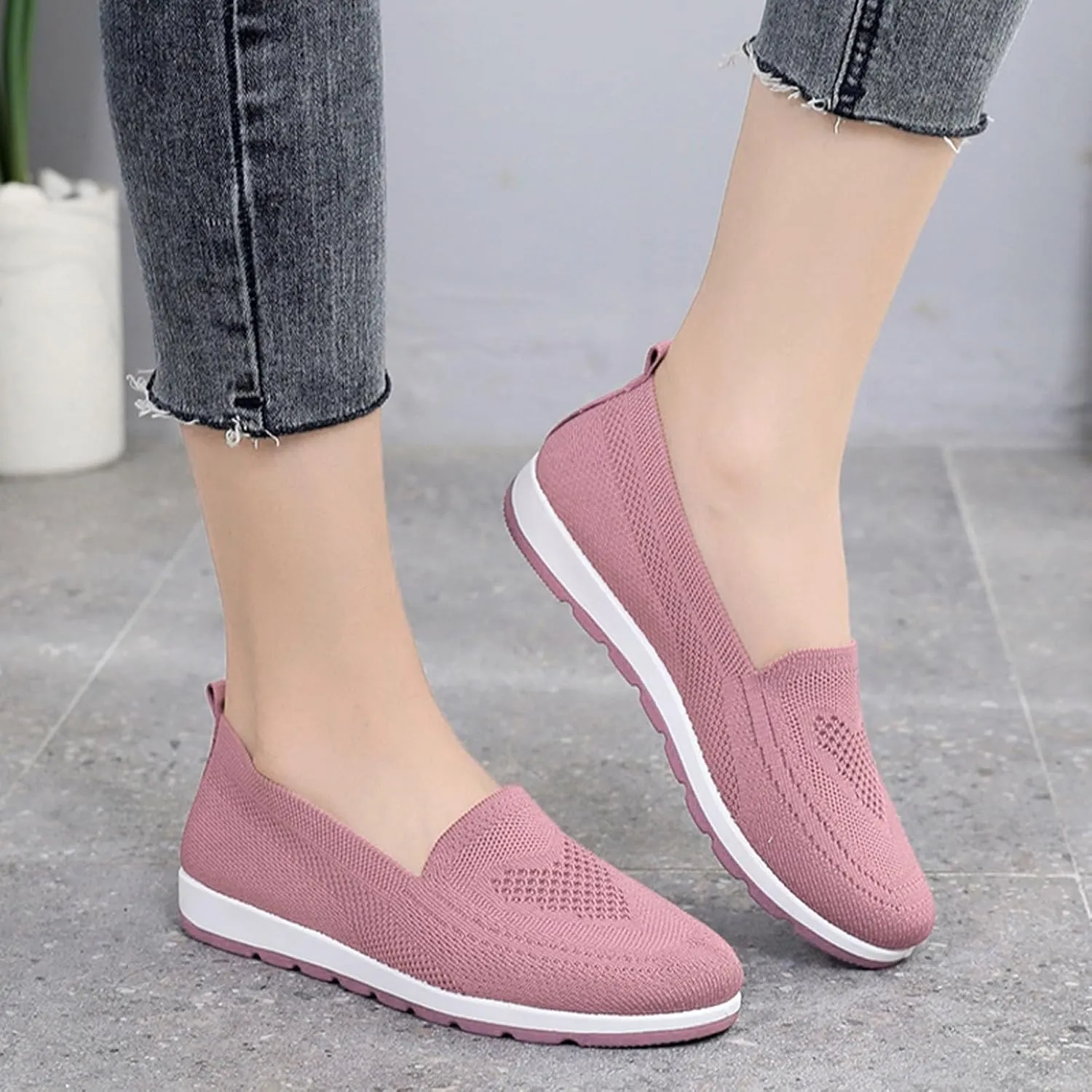Plantar Fasciitis Shoes Women Slip Ons Slip On Walking Shoes for Women Wide Gym Shoes Women Weightlifting and Running Womens Running Shoes Women's Slip Resistant Work Shoes in Black