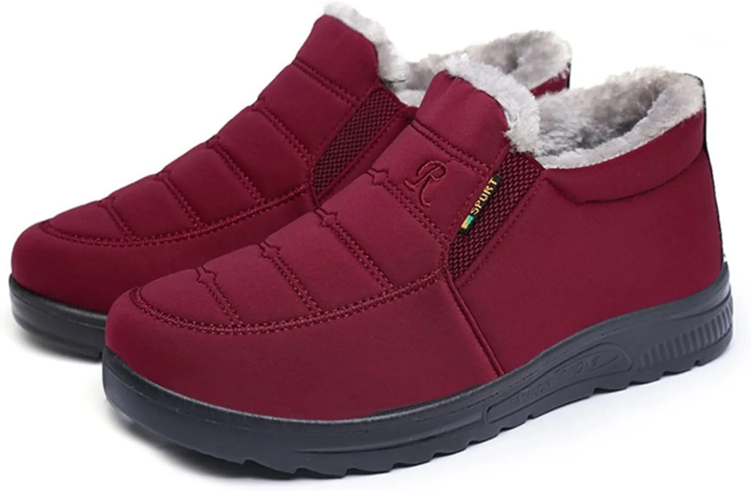 Platform Snow Boots Women Winter Shoes Ankle Boots for Women Fleece Lined Warm Boots Water-Proof Anti-Slip Shoes Comfortable Boots for Women Slip On Outdoor Shoes Walking Boot Work Boots