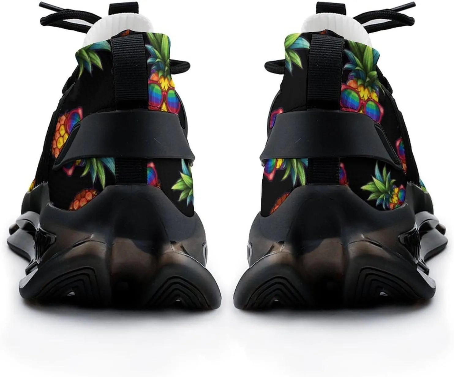 Rainbow Pineapple Mens Sneakers Running Shoes Lightweight Athletic Shoes for Jogging Walking Gym