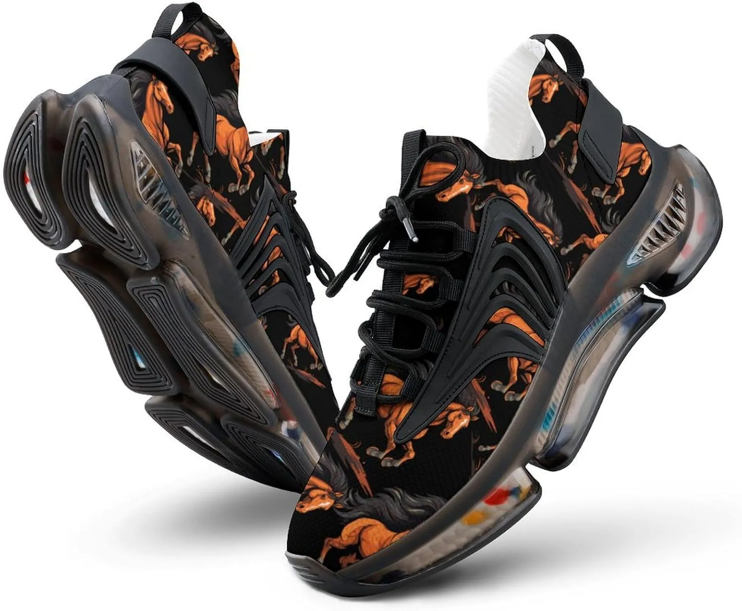Running Horse Mens Sneakers Running Shoes Lightweight Athletic Shoes for Jogging Walking Gym