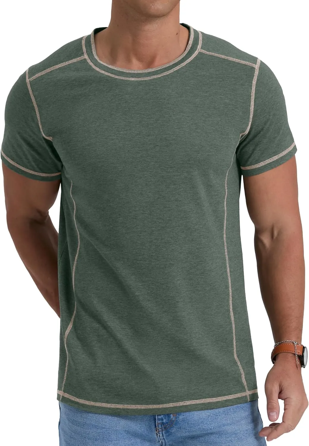 Sailwind Men's Cotton T-Shirts Crew Neck Casual Summer Shirts Short Sleeve Lightweight Tees Shirt