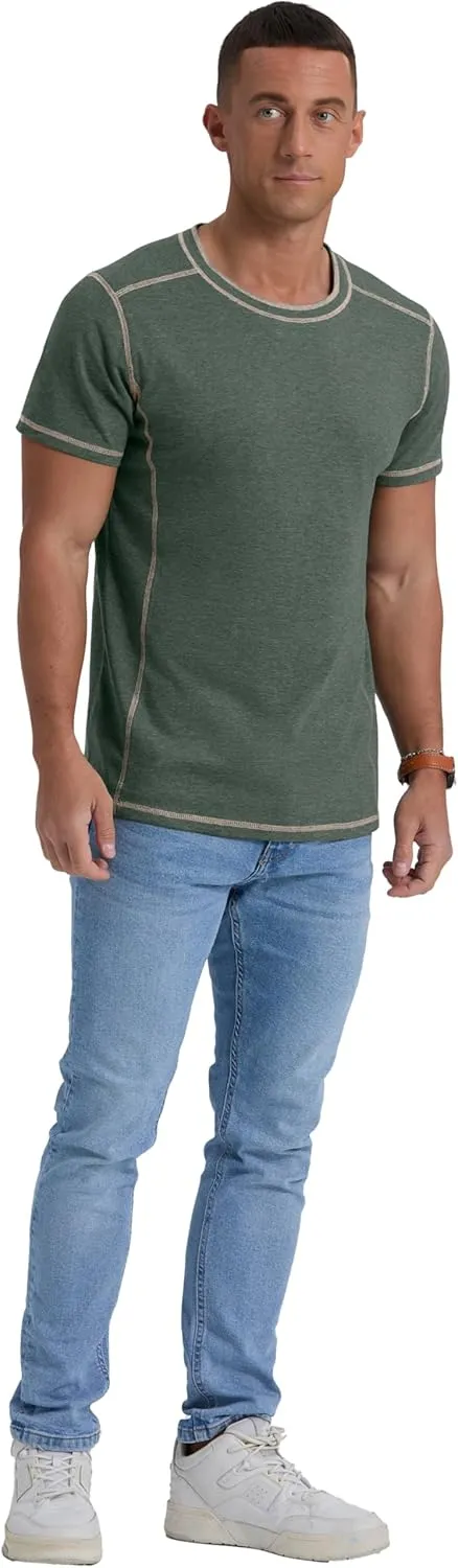 Sailwind Men's Cotton T-Shirts Crew Neck Casual Summer Shirts Short Sleeve Lightweight Tees Shirt