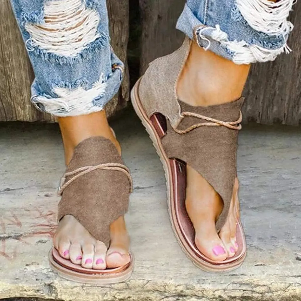 Sandals for Women Casual Summer Wedge Espadrilles Sandals Ankle Strap Open Toe Beach Boho Sandals Roman Shoes
