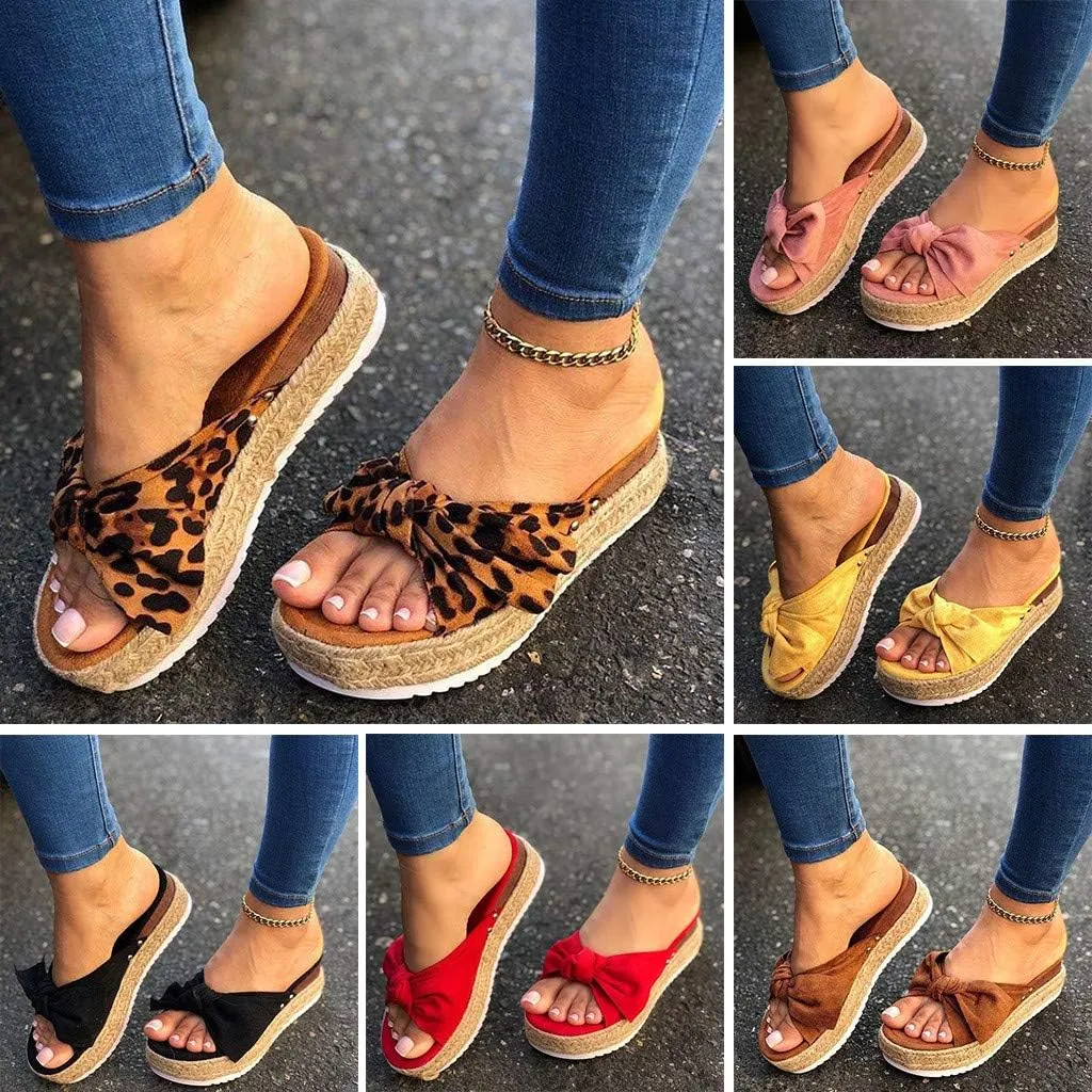 Sandals for Women Flat,2020 Fashion Snakeskin Comfy Platform Sandal Shoes Summer Beach Travel Fashion Flip Flops