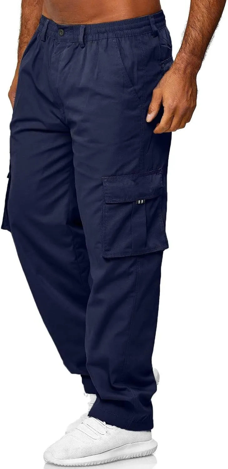sdbrld Sweatpants For Men Men's Hip Hop Joggers Splice Drawstring Cargo Pants Fashion Hiking Running Sweatpants Trousers