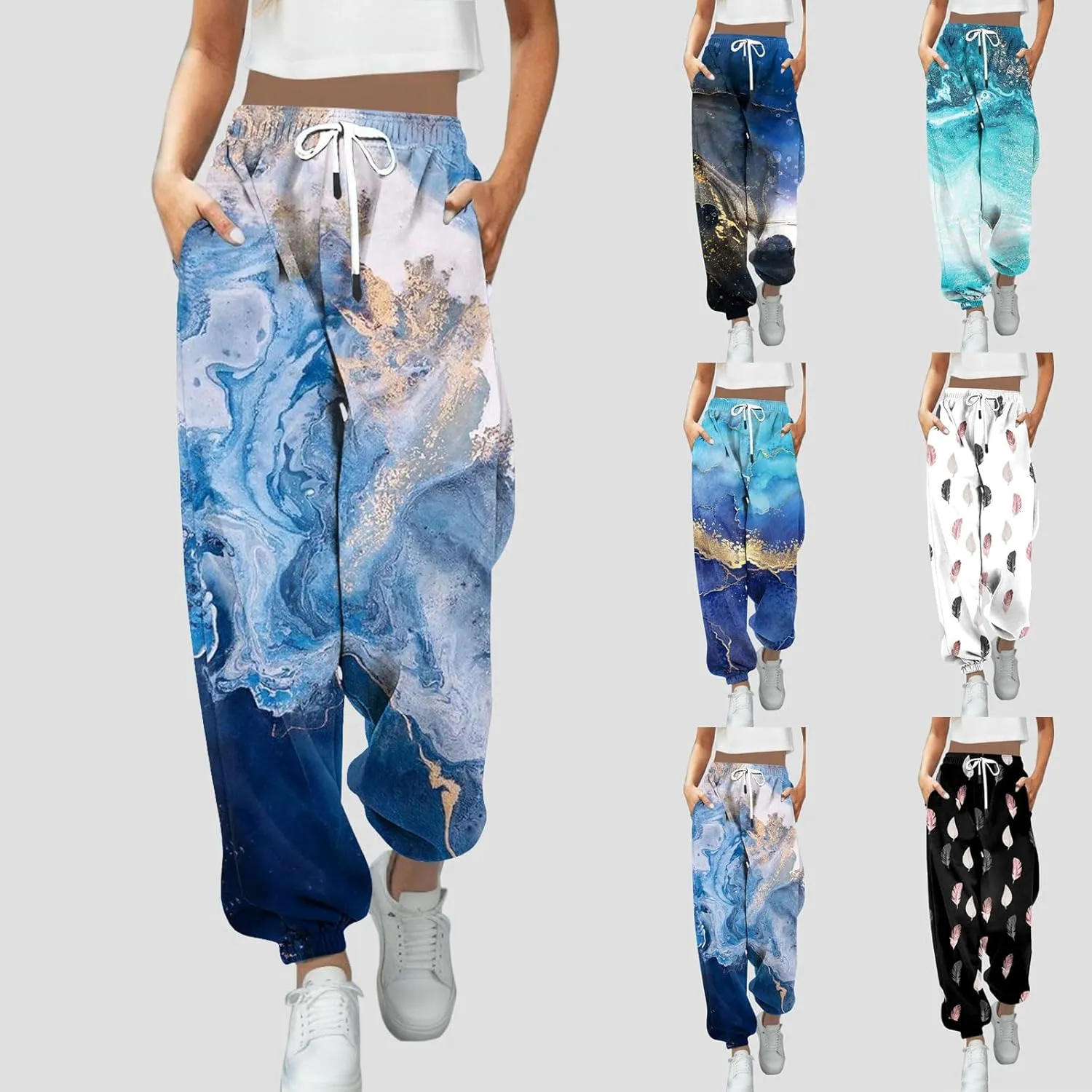sdbrld Sweatpants Women Baggy,Womens Sweatpants Joggers High Waisted Sweatpants 2023 Fall Jogger Pants Y2k Lounge Trousers