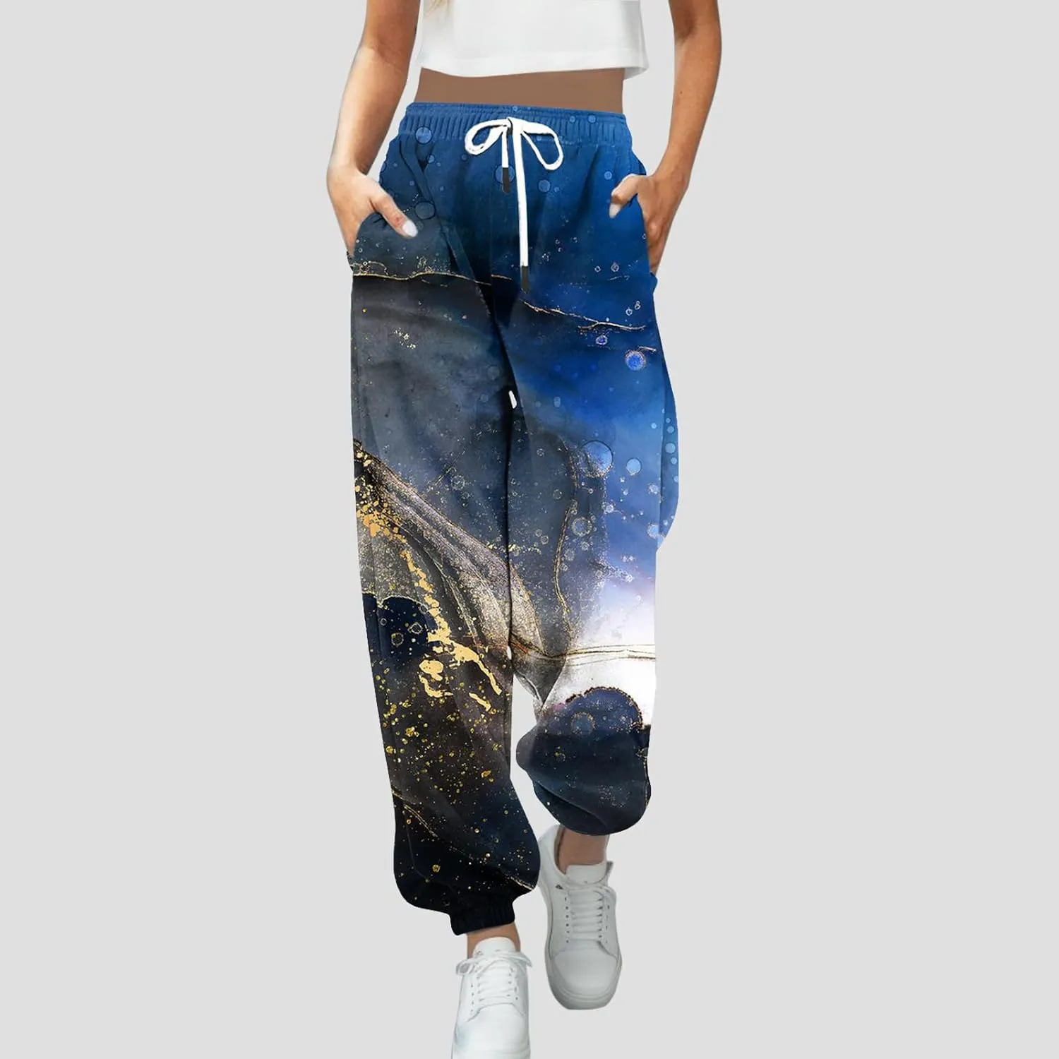 sdbrld Sweatpants Women Baggy,Womens Sweatpants Joggers High Waisted Sweatpants 2023 Fall Jogger Pants Y2k Lounge Trousers