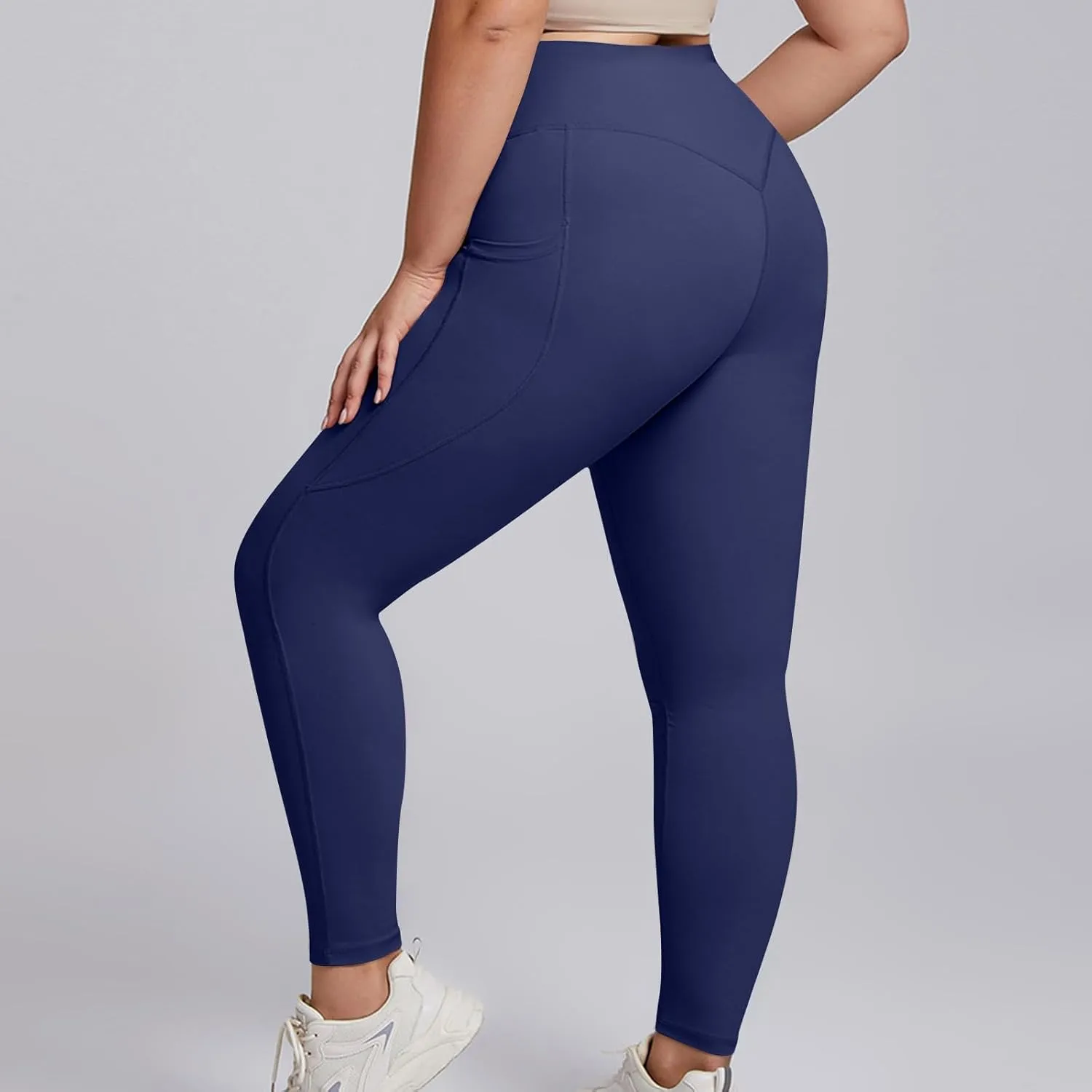 SEAOPEN Leggings for Women Plus Size Butt Lifting Yoga Pants High Waist Tummy Control Leggings Workout Athletic Leggings