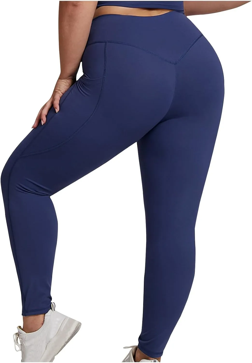 SEAOPEN Leggings for Women Plus Size Butt Lifting Yoga Pants High Waist Tummy Control Leggings Workout Athletic Leggings