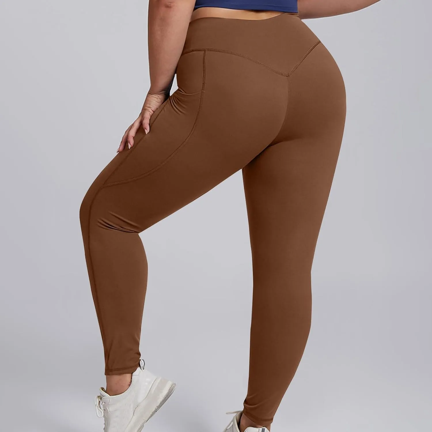 SEAOPEN Leggings for Women Plus Size Butt Lifting Yoga Pants High Waist Tummy Control Leggings Workout Athletic Leggings