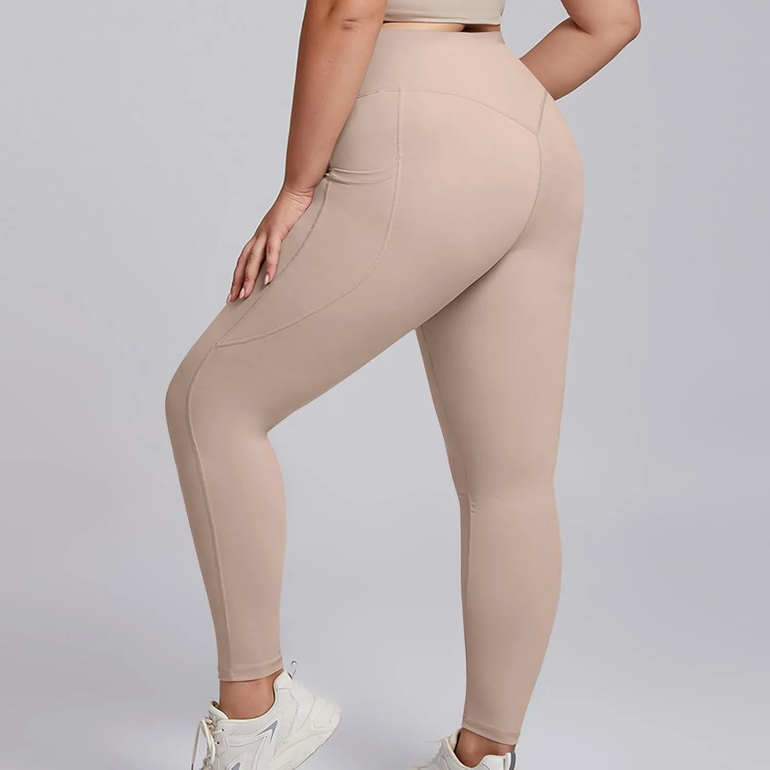 SEAOPEN Leggings for Women Plus Size Butt Lifting Yoga Pants High Waist Tummy Control Leggings Workout Athletic Leggings