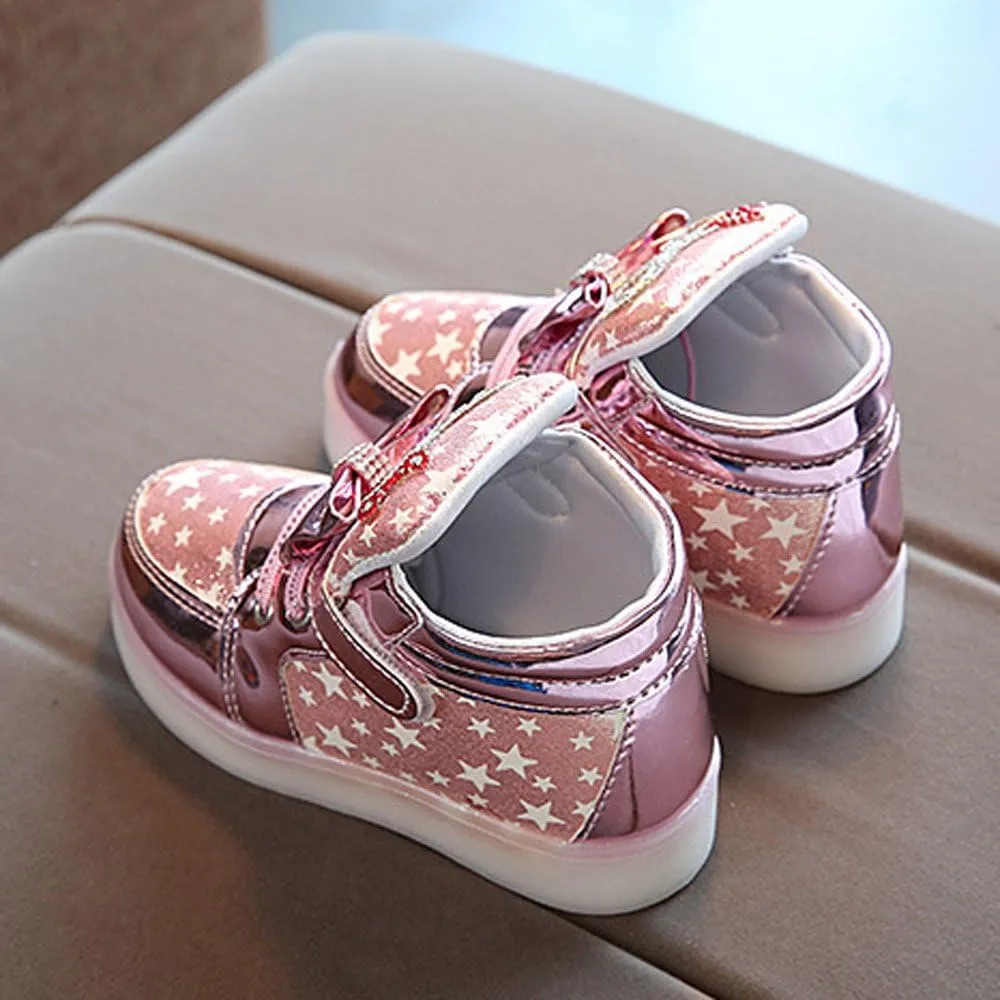 Size 6 Shoes for Girls Toddler Baby Fashion Star Luminous Child Casual Colorful Light Boys Dress Shoes Size 5