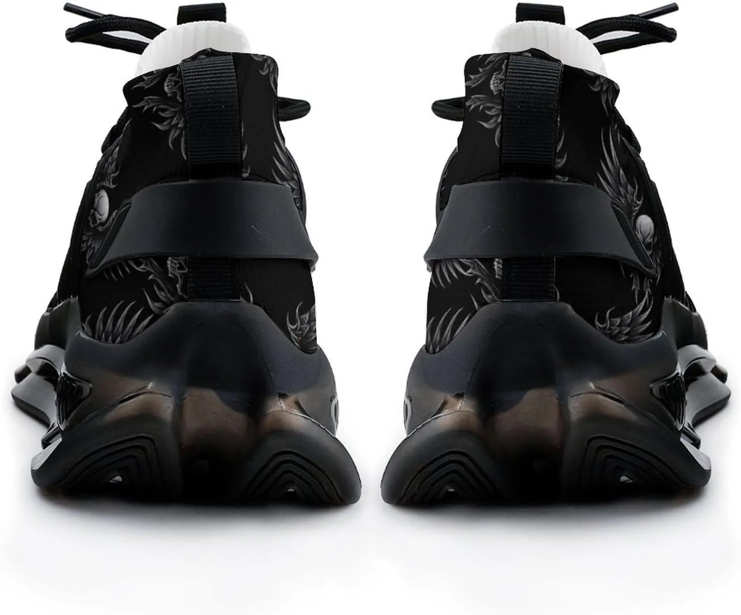 Skull with Wing Mens Sneakers Running Shoes Lightweight Athletic Shoes for Jogging Walking Gym