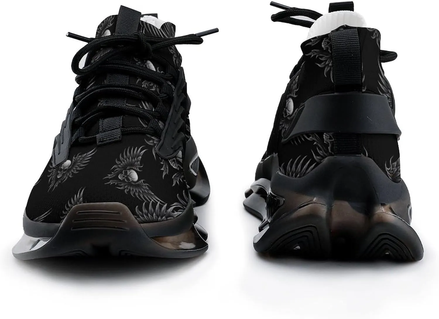 Skull with Wing Mens Sneakers Running Shoes Lightweight Athletic Shoes for Jogging Walking Gym