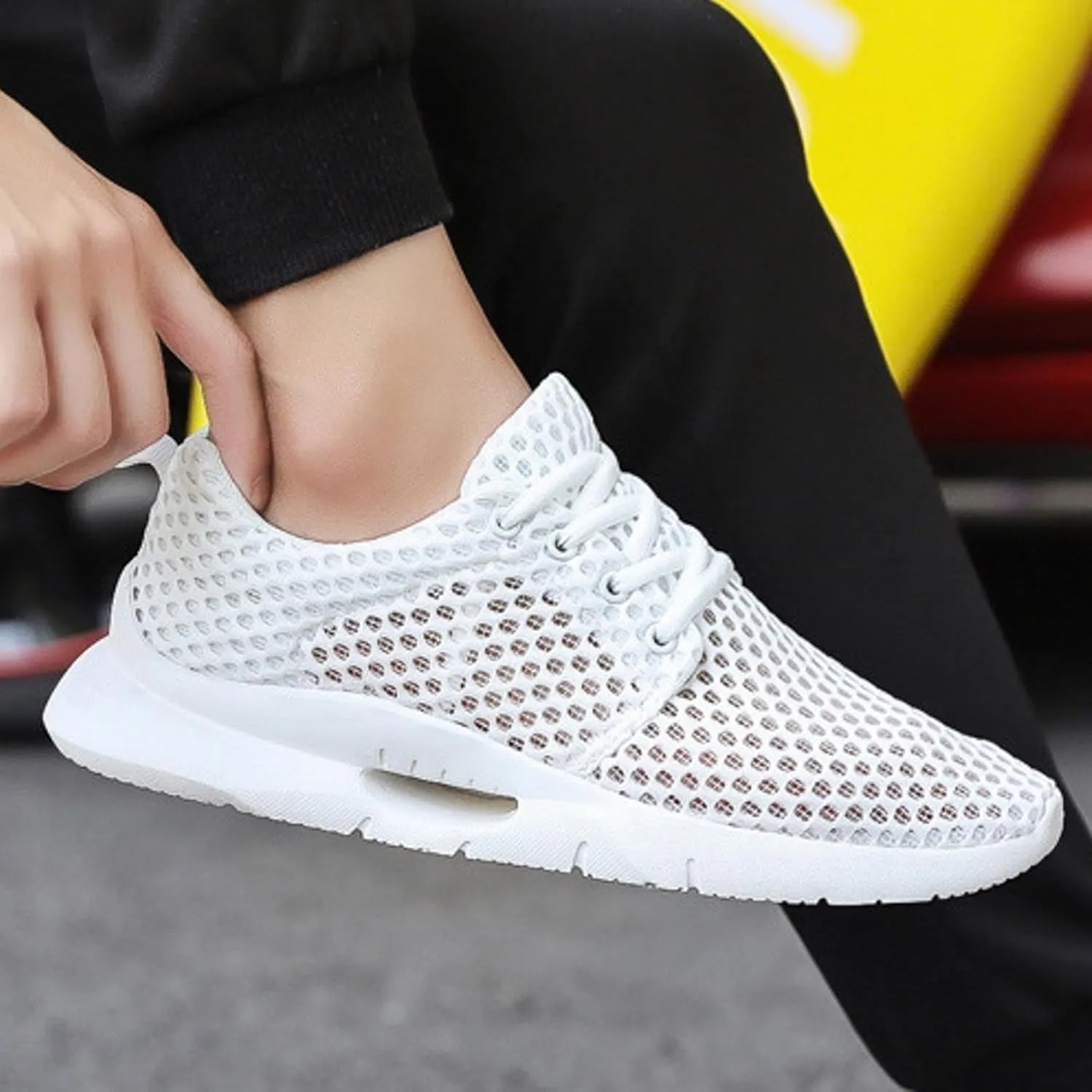 Slip On Mens Loafers & Slip-Ons Men's Breathable Comfortable Soft Sole Sneakers Men's Slip On Shoes