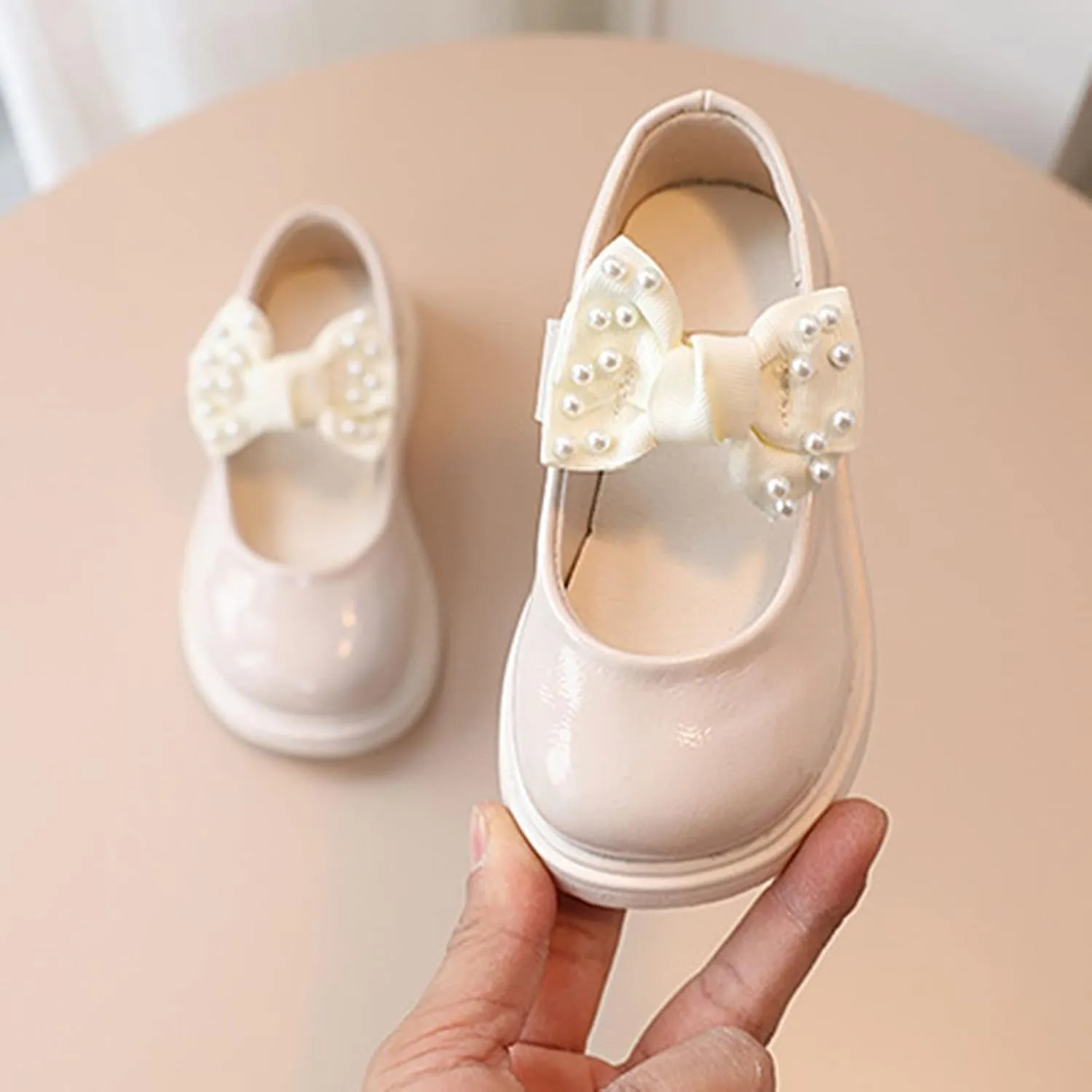 Slipper Kids Girl Girls Sandals Children Shoes Pearl Bow Tie Princess Shoes Dance Shoes Size 13 Slippers