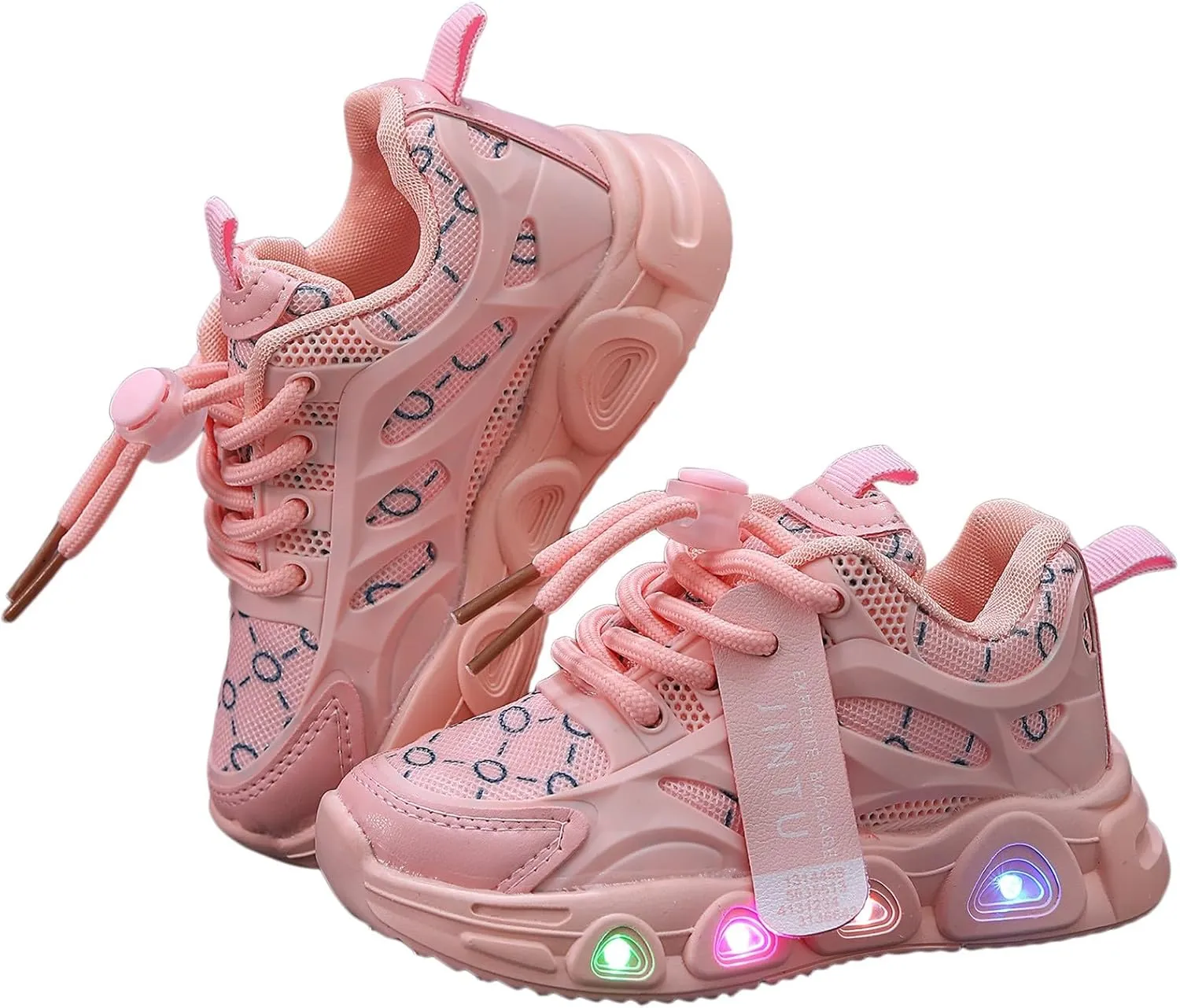 Sneakers for Girls Casual Luminous Breathable Running Shoes for Girls Walking Fashion Sports Sneakers with Anti-Slip Sole