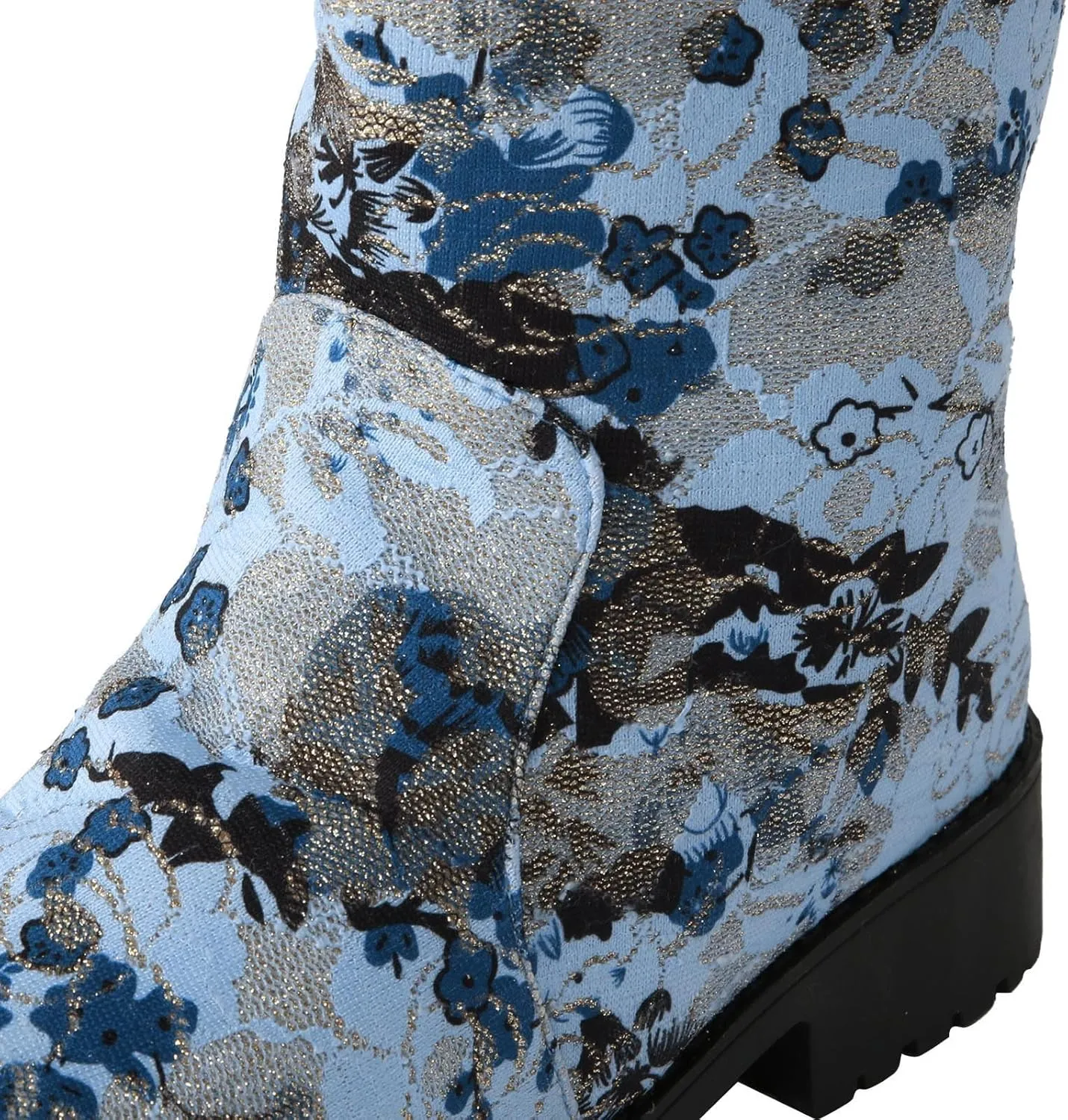 Snow Boots for Women Platform Boots for Women Comfy Trendy Large Size Chunky Heel Padded Printed Warm Casual Snow Boots