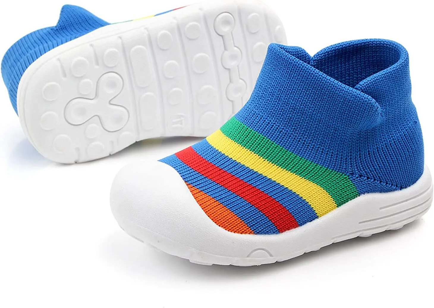 Sock Shoes Toddler,0-3 Years Newborn Boys Girls Cartoon Fleece Warm The Floor Socks Non Slip Prewalker Shoes