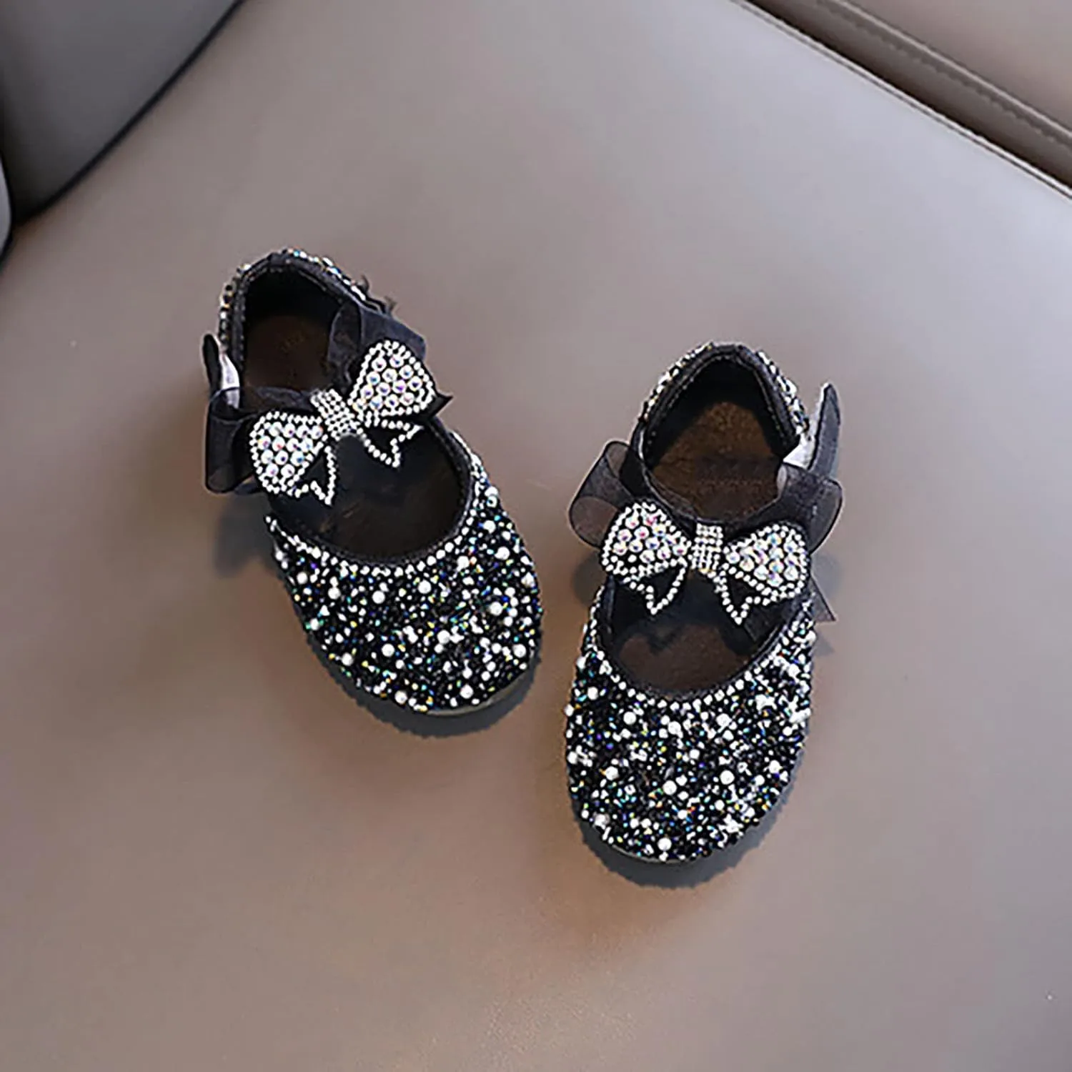 Summer Sandals for Girls Summer Girls' Sandals Korean Edition Little Girls' Pearl Open Toed Adjustable Slides