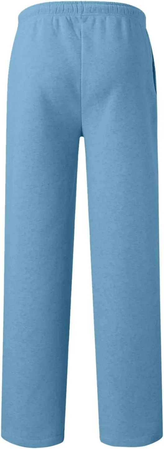 Sweatpants for Women Casual Wide Leg Pants Jogging Yoga Pants Pajama Lounge Pants Fall Warm Fleece Pants