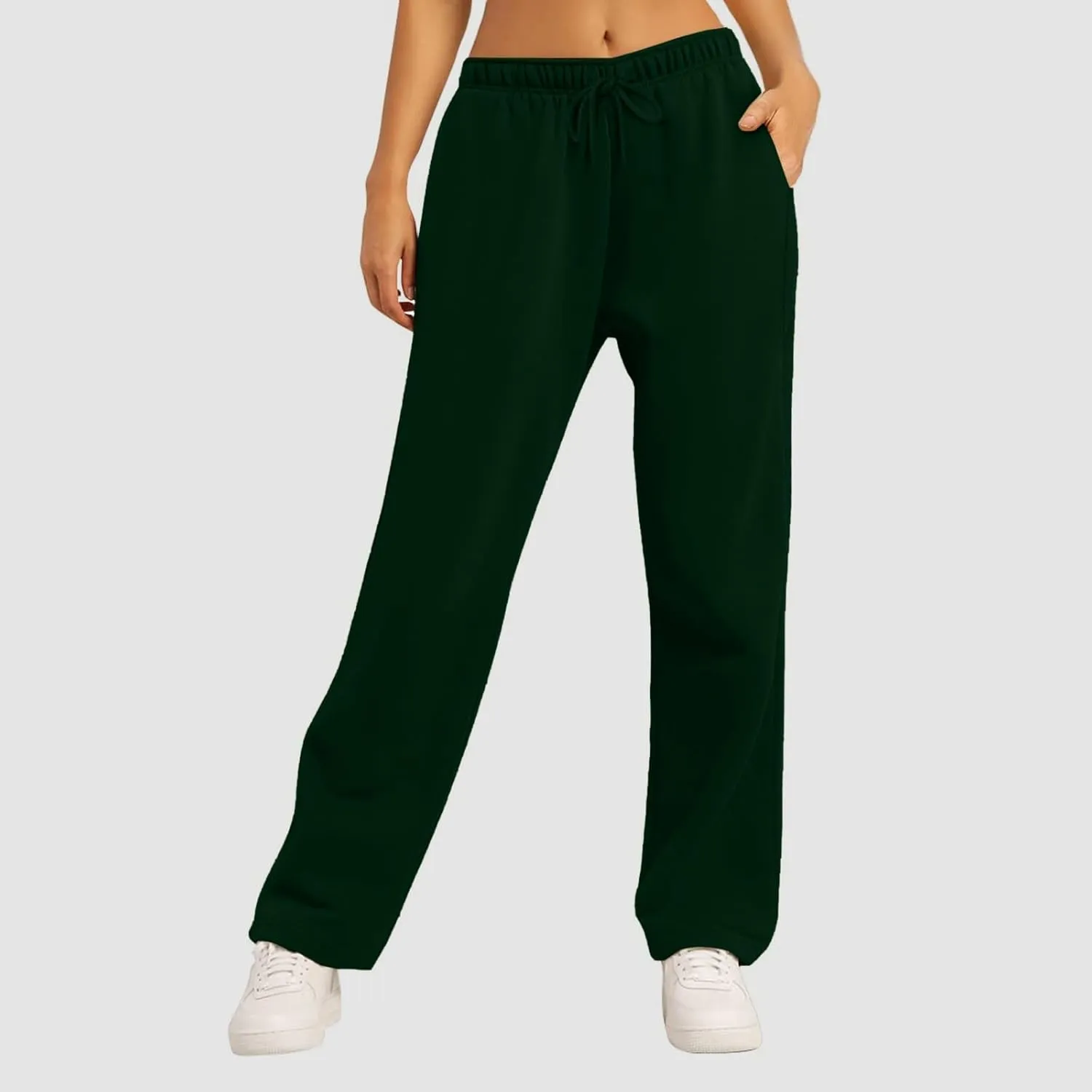 Sweatpants for Women Casual Wide Leg Pants Jogging Yoga Pants Pajama Lounge Pants Fall Warm Fleece Pants
