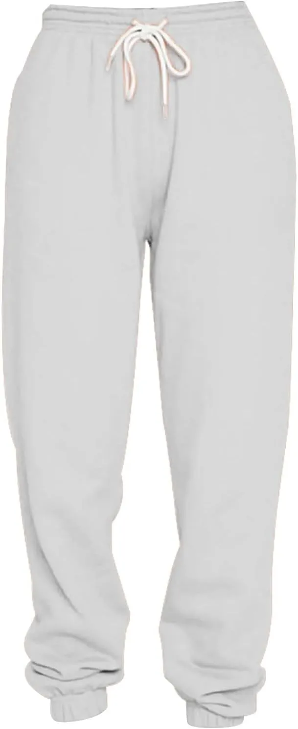 Sweatpants for Women Joggers Baggy Waist Casual Loose Foot Fleece Sweatpants Womens Bottom Sweatpants Pockets