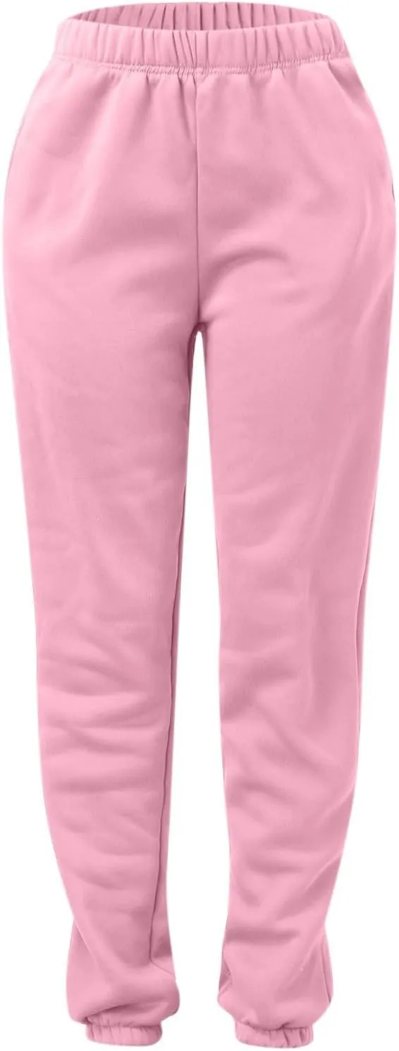 Sweatpants Women Joggers Pants Workout High Waisted Yoga Pants with Pockets French Lounge Pants for Women